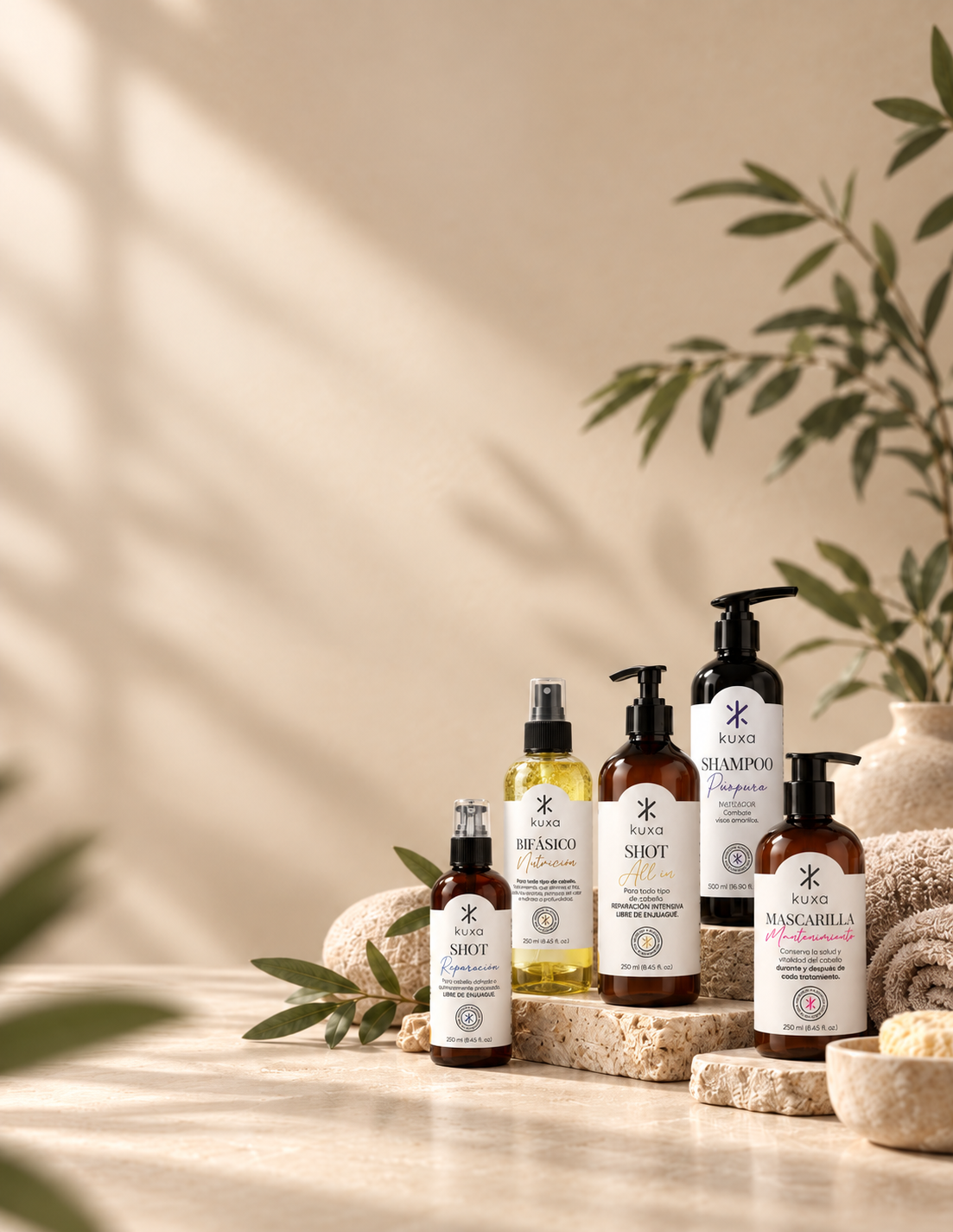 Productos KUXA en un ambiente natural y relajante